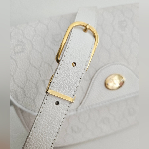 Authentic DIOR Set Honeycomb Versatile Shoulder Crossbody Pochette Wallet 2pc - Picture 7 of 16